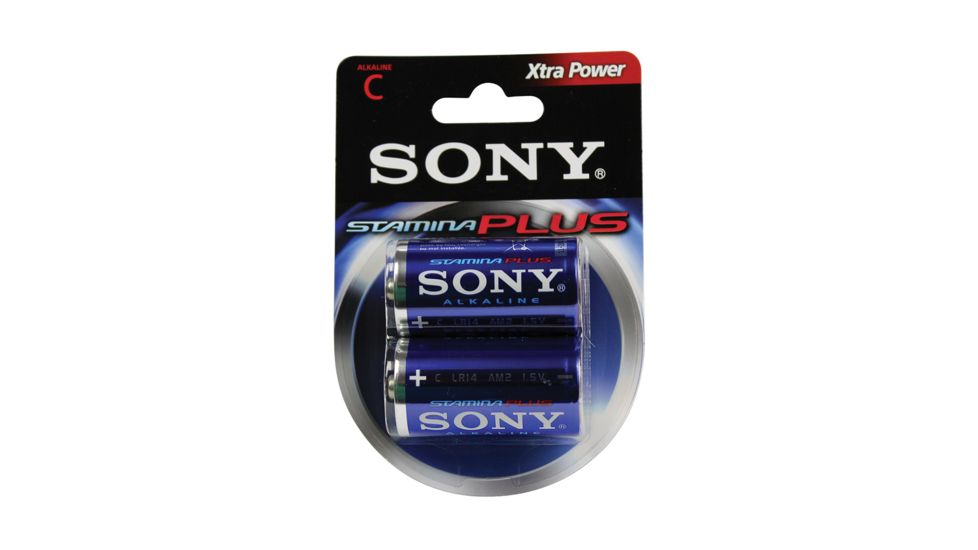 Sony Alkaline Stamina Plus C 2 Batteries per Pack, AM2B2A