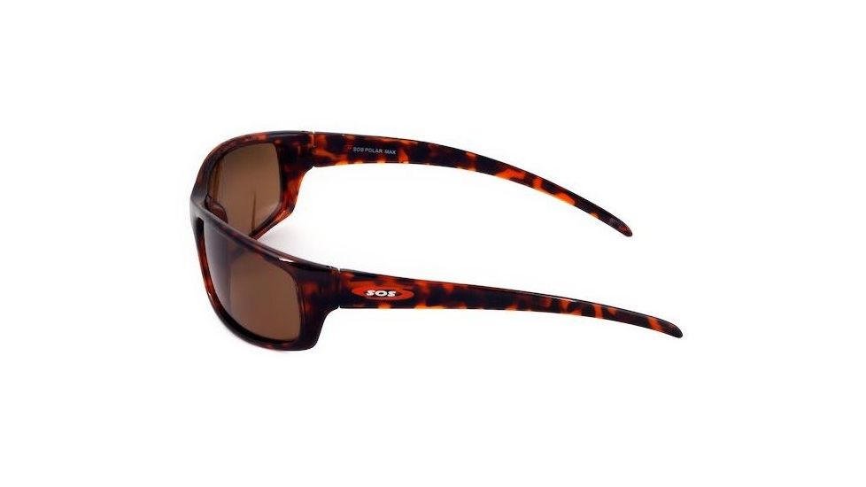 Sos Polar Max / Hammerhead Sunglasses, Frame - Shiny Dark Tortoise, Lens - Tac Polarized Brown 1.0mm