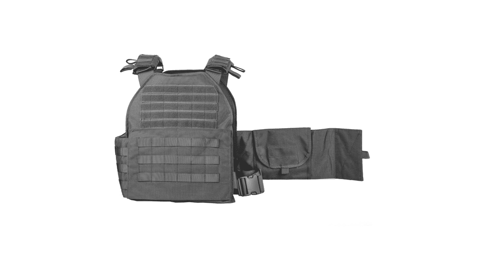 Spartan Armor Systems Legion XL And Omega AR500 Body Armor Package, 2XL/4XL, Black, Adjustable, SA-AR500PKG-LEGION-XL-BK-SP