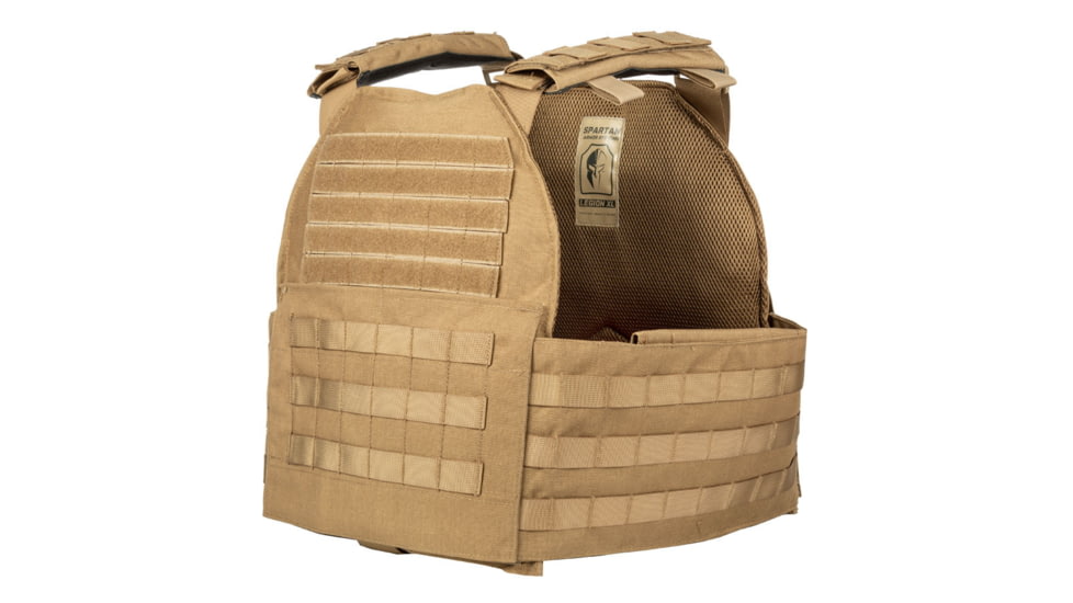 Spartan Armor Systems Legion XL And Omega AR500 Body Armor Package, 2XL/4XL, Coyote Brown, Adjustable, SA-AR500PKG-LEGION-XL-CB-SP