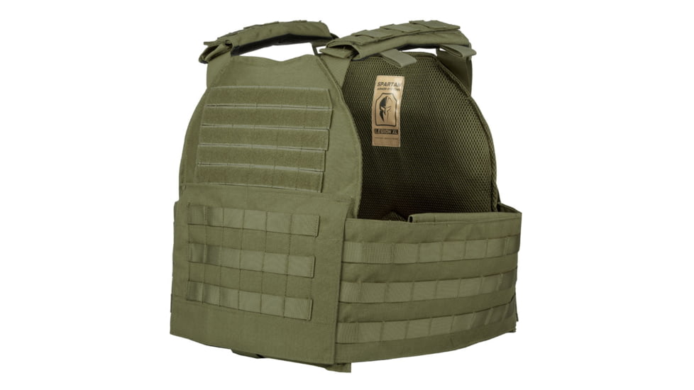 Spartan Armor Systems Legion XL And Omega AR500 Body Armor Package, 2XL/4XL, Spartan Green, Adjustable, SA-AR500PKG-LEGION-XL-SG-SP