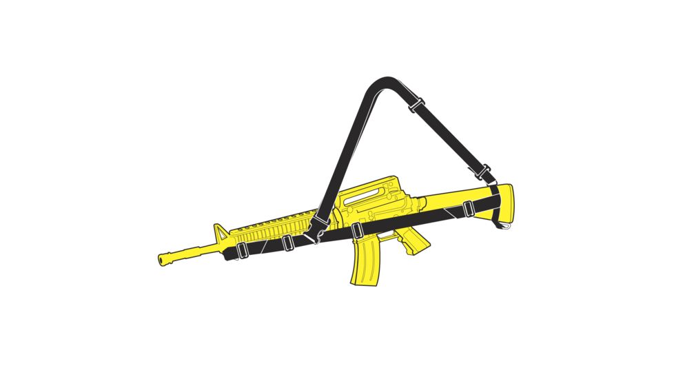 Spec Ops Sling101 CQB Sling, Black - M-4/M-16 &amp; Shotguns - 100350301
