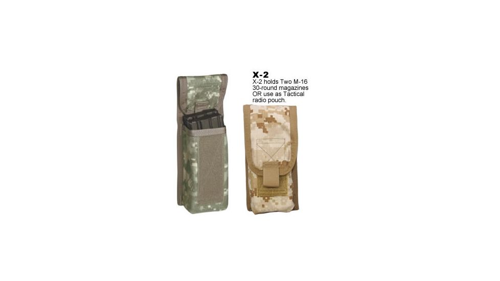 Spec Ops X System Pouches - X-2 Pouch in ACU and Digital Desert camo patterns