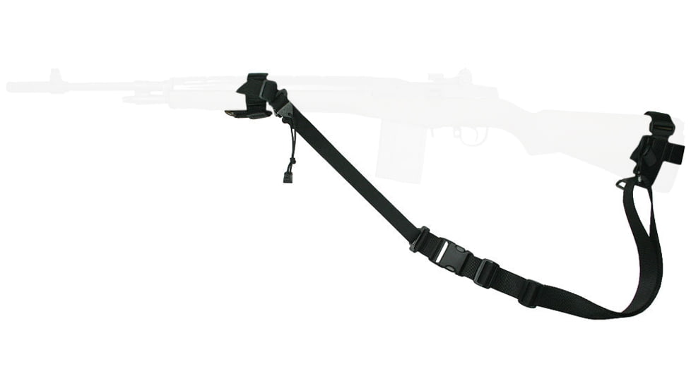 Specter Gear Raider 2 Point Tactical Sling, M-14 / M1A, standard fixed stock, Braided Lanyard, Emergency Release, Coyote Tan, 545 COY-ERB-BL