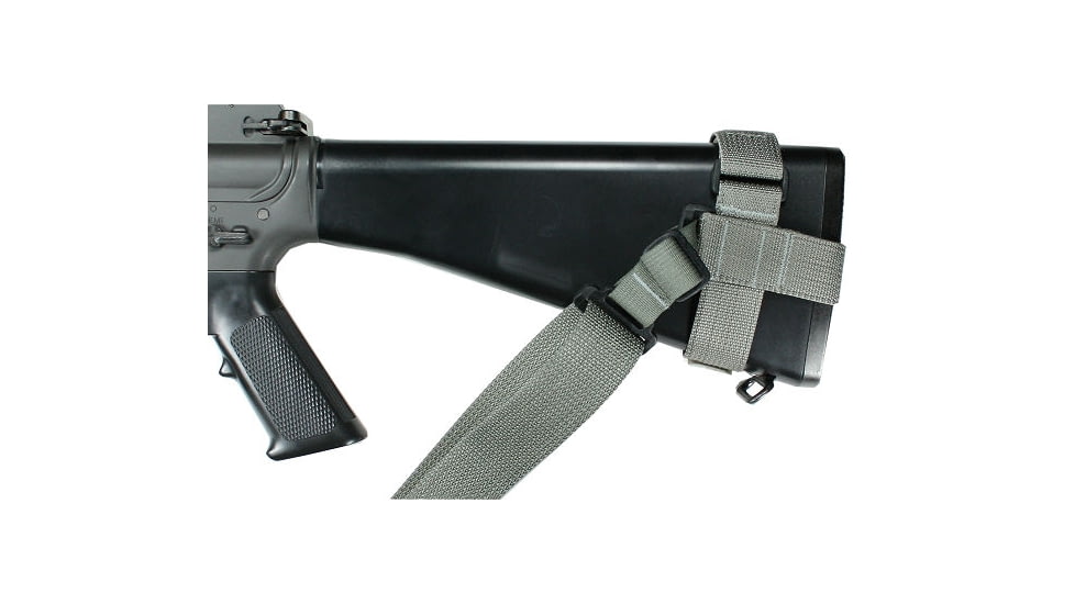Specter Gear Raider 2 Point Tactical Sling, M-16 / AR-15, standard fixed stock, Braided Lanyard, Emergency Release, Black, 532 BLK-ERB-BL