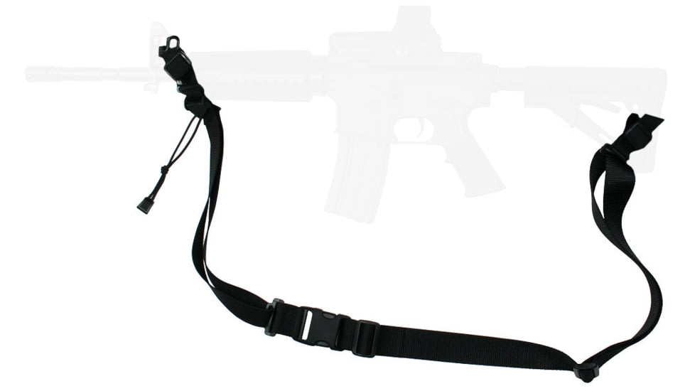 Specter Gear Raider 2 Point Tactical Sling, M-4A1, Magpul Stock, Standard Lanyard, Emergency Release, Black, 1038 BLK-ERB