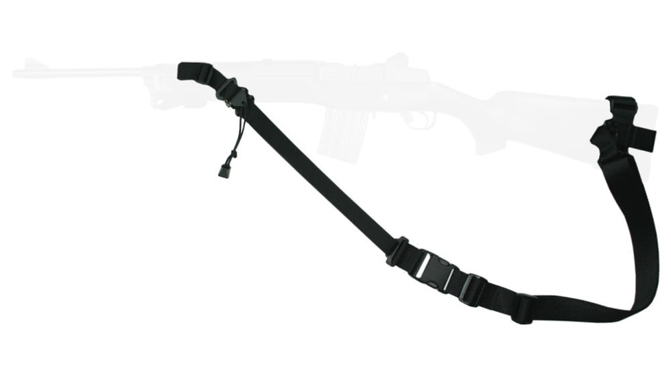 Specter Gear Raider 2 Point Tactical Sling, Mini-14, standard fixed stock, Braided Lanyard, Emergency Release, Black, 544 BLK-ERB-BL