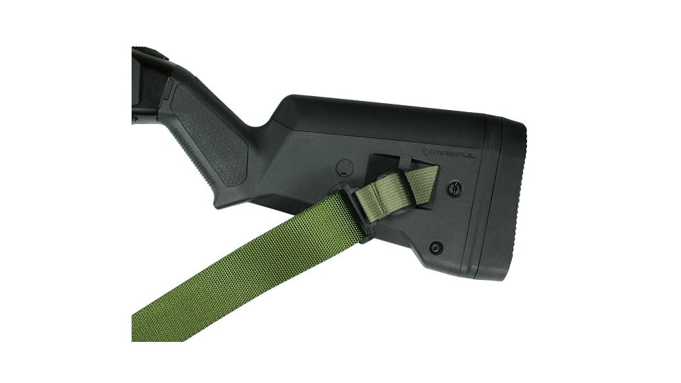 Specter Gear Raider 2 Point Tactical Sling, Mossberg 500 / Maverick 88, Magpul SGA Stock, Braided Lanyard, Emergency Release, Olive Drab Green, 775 OD-ERB-BL