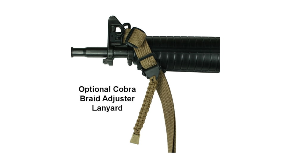 Specter Gear Raider 2 Point Tactical Sling, Mossberg 500 / Maverick 88 with M-4 type stock, Braided Lanyard, Emergency Release, Olive Drab Green, 645 OD-ERB-BL