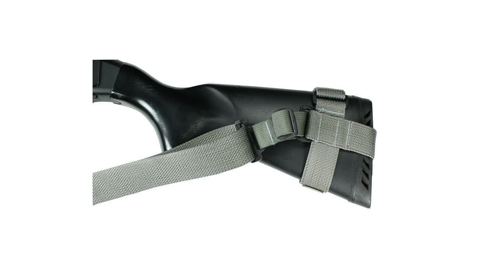 Specter Gear Raider 2 Point Tactical Sling, Mossberg 590 / 590A1, Bantam reduced length of pull stock, Braided Lanyard, Emergency Release, Black, 542 BLK-ERB-BL