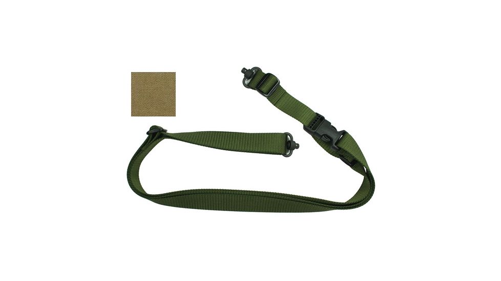 Specter Gear Universal QD Swivel CQB 3 Point Tactical Sling, Coyote, Coyote 850-COY