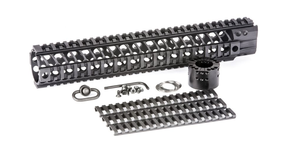 Spikes SAR2113 BAR2 Quad Rail AR-15 13.2 Aluminum Black