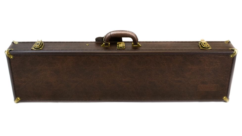 Sportlock LeatherLock Take Down Shotgun Case, Tan w/ Velcro Tie Down &amp; Key Locks 00039