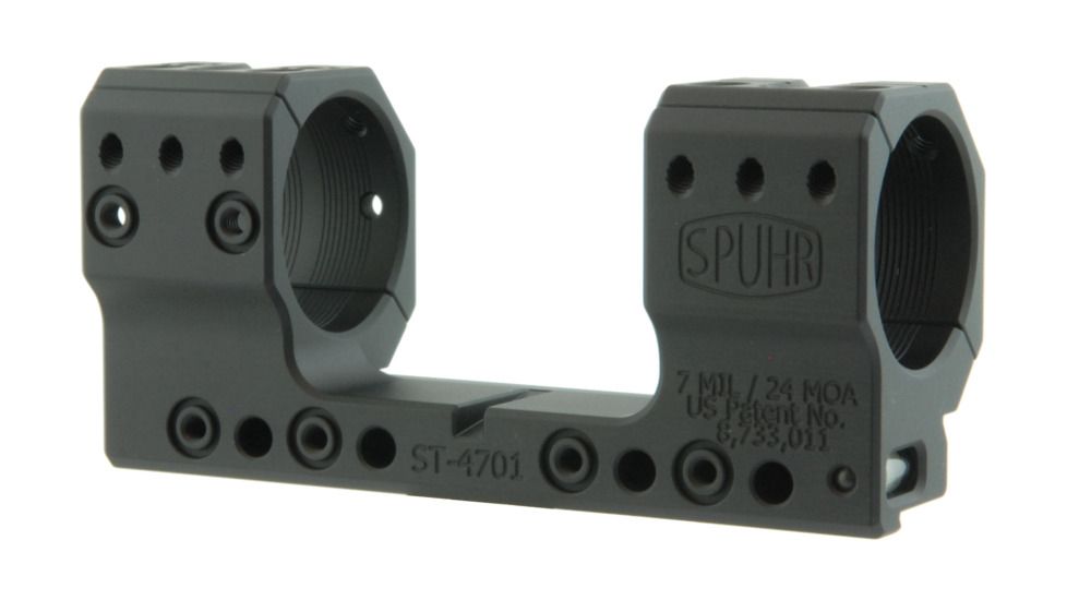 Spuhr 34mm Rifle Scope Mount, Black, Height- 35mm/1.38in 1006941
