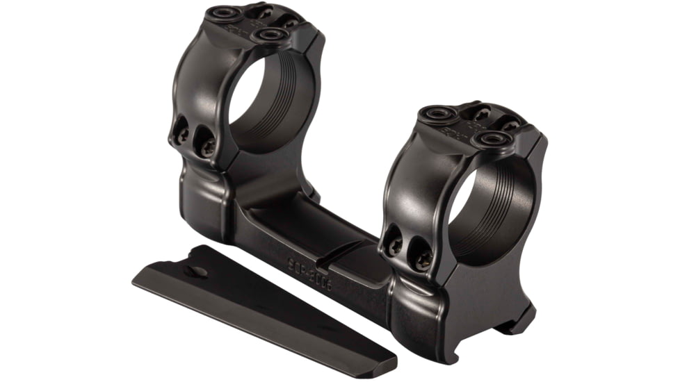 Spuhr Picatinny Interface Mount, 0 MOA, Dia 30mm, H 34mm, Black, SCP-3006D