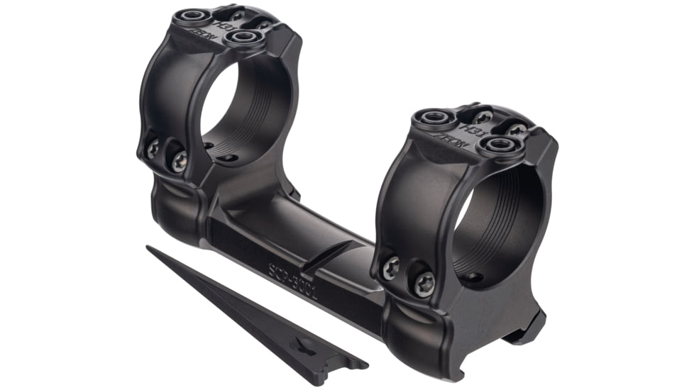 Spuhr Picatinny Interface Mount, 0 MOA, Dia 30mm, H 30mm, Black, SCP-3001D