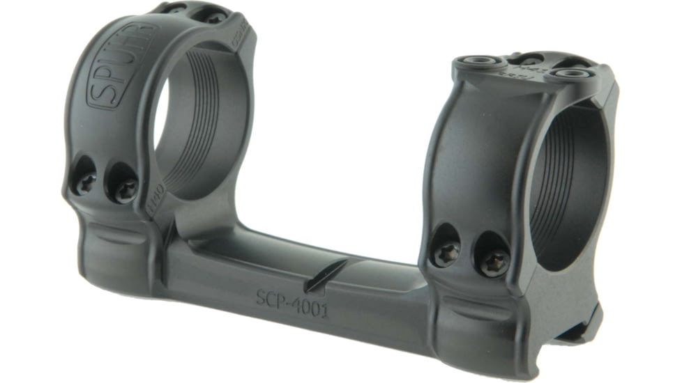 Spuhr Rifle Scope Mount 34MM 0 MIL/0 MOA H-30 mm/1.18 L-118 mm/4.65, Black, SCP-4001