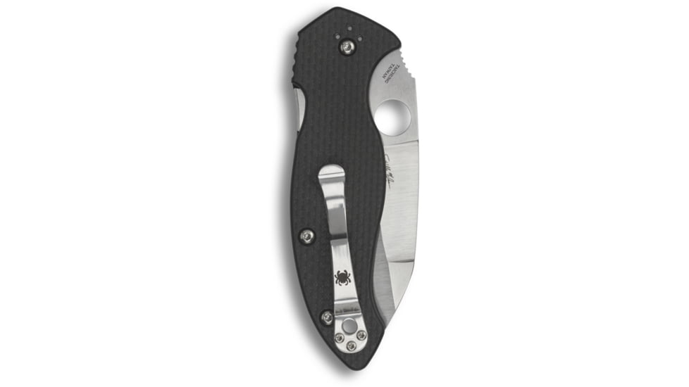 Spyderco Canis Folding Knife, 3.36in, CPM S30V Steel, Wharncliffe Blade, G10 Laminate/ Carbon Fiber Handle, Designed by Kelly McCann, Carbon Fiber, C248CFP