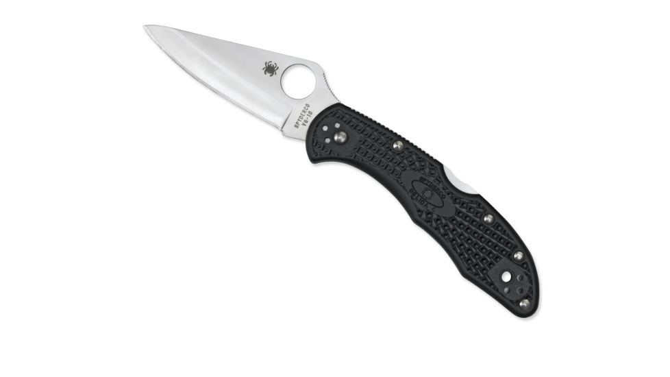 Spyderco Delica4 Lightweight Black FRN Handle, FE Blade Fold Knife C11PBK