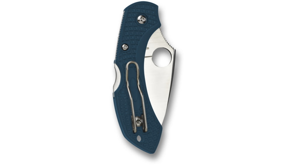 Spyderco Dragonfly 2 Folding Knife, 2.29in, K390 Steel, Leaf Blade, FRN Blue Handle, C28FP2K390