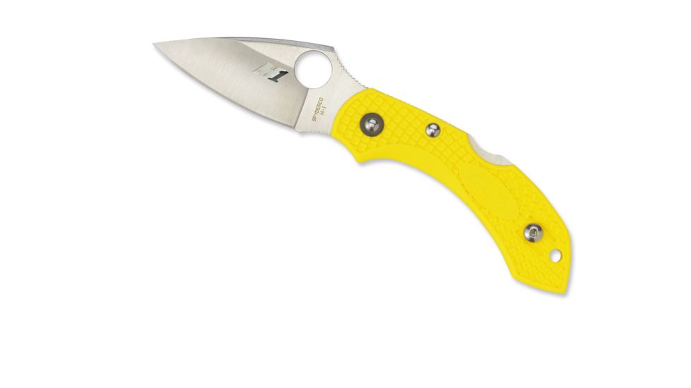 Spyderco Dragonfly2 Yellow FRN Handle, H-1 FE Blade Fold Knife C28PYL2