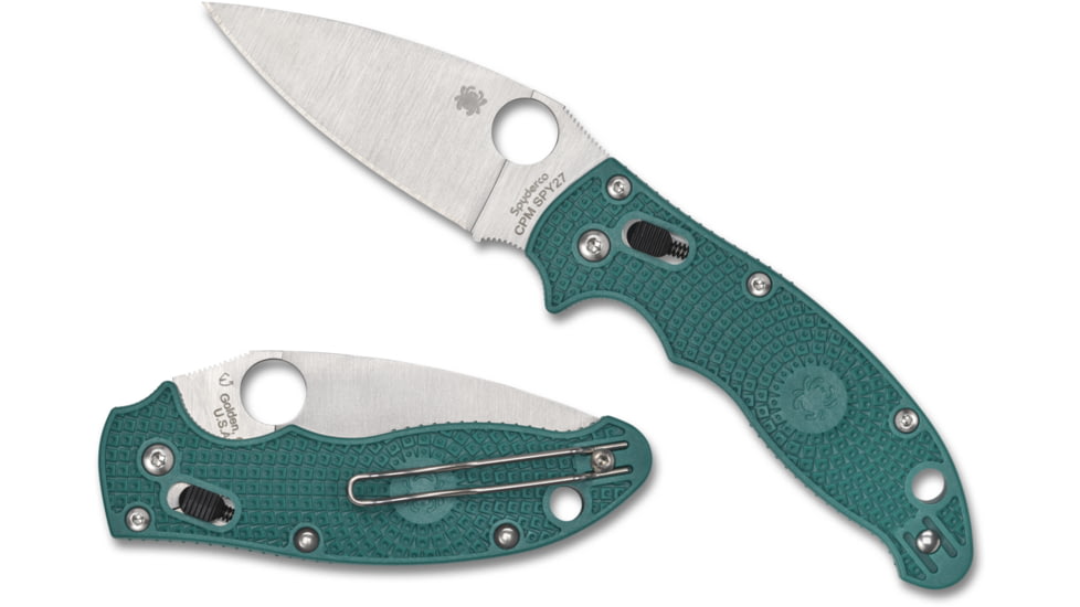 Spyderco Manix 2 Sprint Run Folding Knife, 3.37 in, SPY27, FRCP, Blue, C101PCBL2