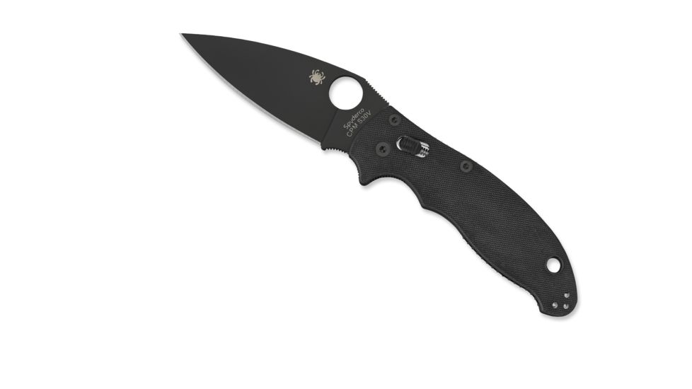 Spyderco Manix2 Black G-10 Handle Black Blade FE Blade Fold Knife C101GPBBK2
