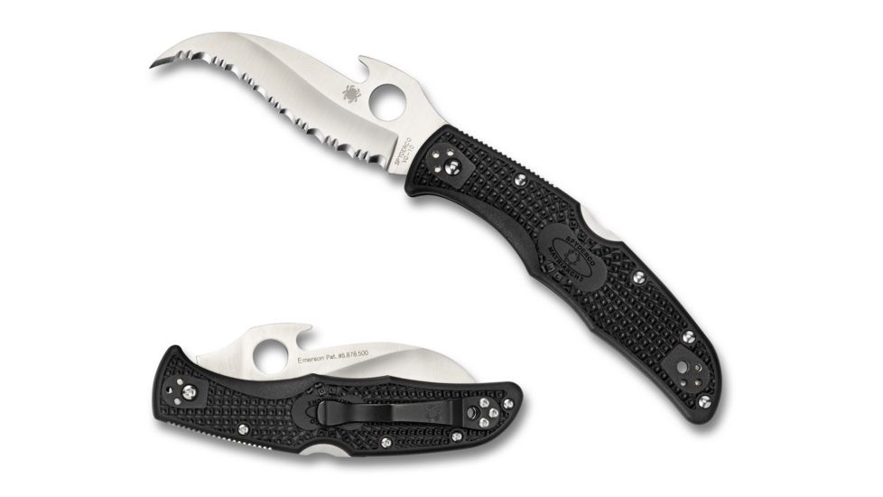 Spyderco Matriarch2, Black FRN Handle w/ Emerson Opener C12SBK2W