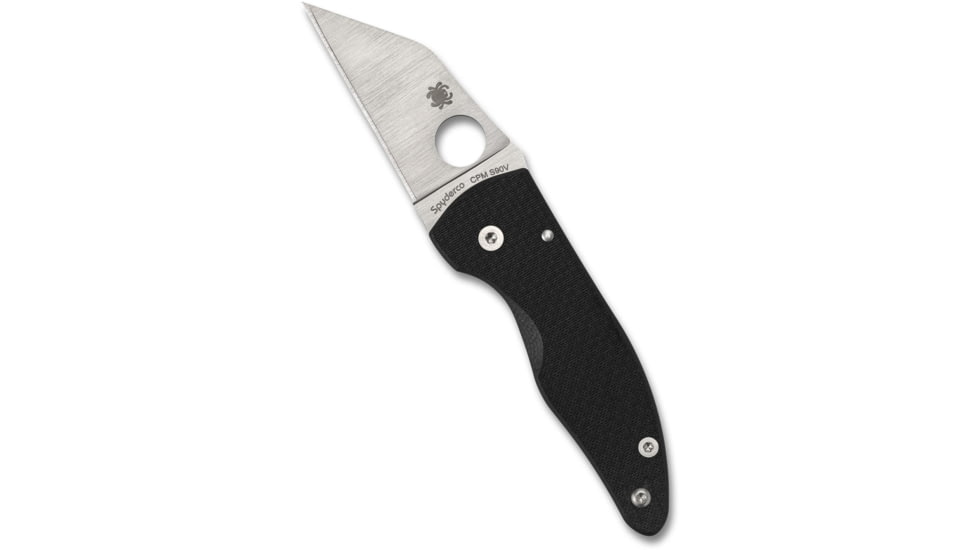 Spyderco Microjimbo Folding Knife, 2.45in, CPM-S90V, Wharncliffe, Carbon Fiber, Black Handle, C264CFP