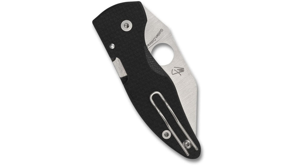 Spyderco Microjimbo Folding Knife, 2.45in, CPM-S90V, Wharncliffe, Carbon Fiber, Black Handle, C264CFP