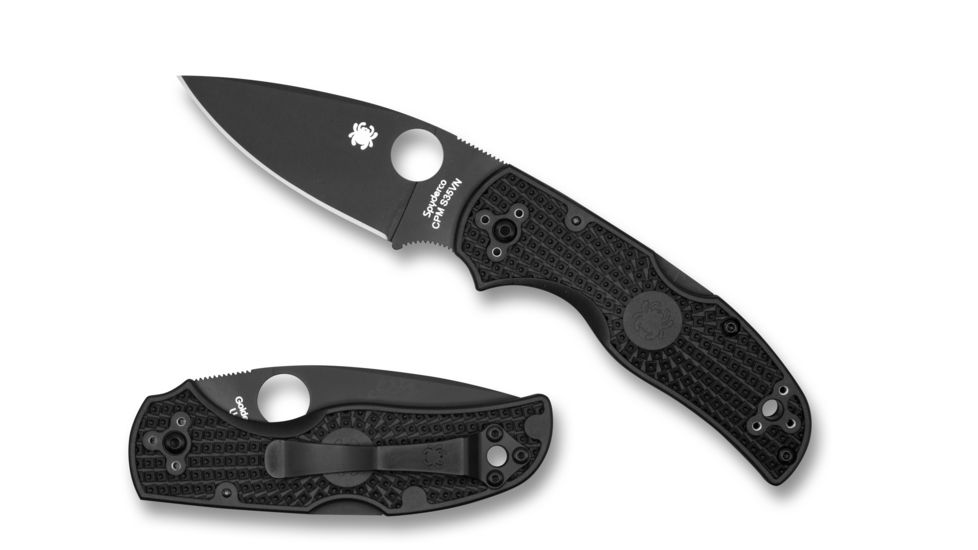 Spyderco Native 5 Ambidextrous Folding Knife Lightweight, Black, C41PBBK5