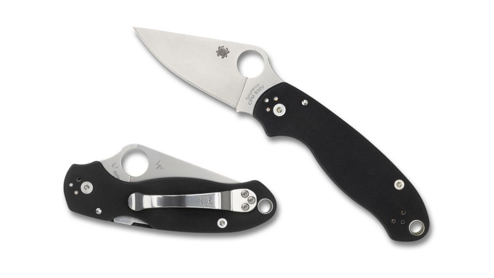 Spyderco Para 3 Folding Knife, Black, C223GP