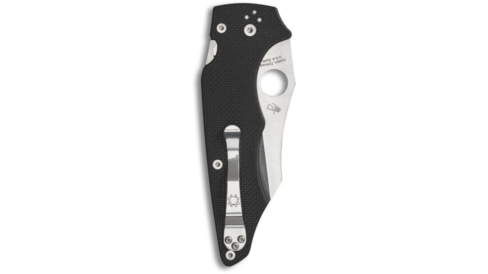 Spyderco YoJumbo Folding Knife, 4in, CPM S30V Steel, Wharncliffe Blade, G10 Handle, Designed by Michael Janich, Coarse Black, C253GP