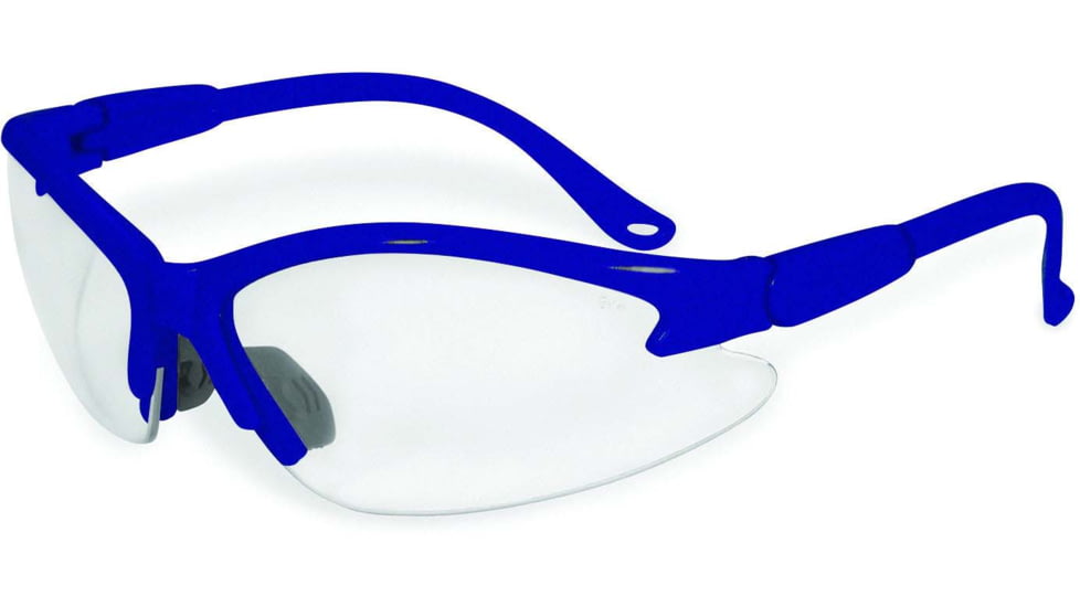 SSP Eyewear Columbia Color Frame Safety Glasses, Blue Frame, Crystal Clear Anti-Fog Lens, COLUMBIA BLU CL A/F