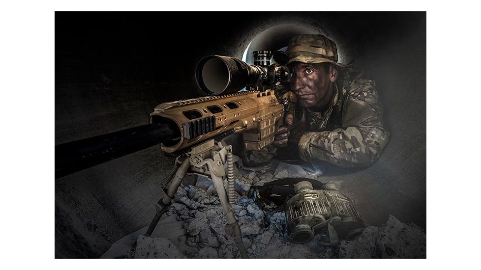 Steiner 7x50mm M750R LPF Gen III Rangefinder Binocular,Green, 2652