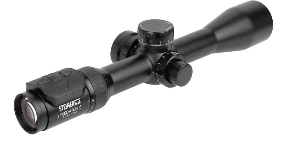 Steiner ePredator, Rifle Scope, 3-24X Magnification, 50mm Objective, 34mm Main Tube, Matte Finish, Green, 3103