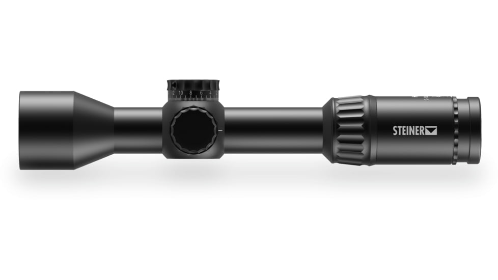 Steiner H6Xi 2-12x42mm Rifle Scope, 30mm Tube, First Focal Plane, MHR-MOA Reticle, Black, 8780