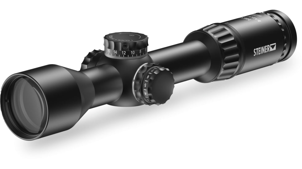 Steiner H6Xi 2-12x42mm Rifle Scope, 30mm Tube, First Focal Plane, MHR-MOA Reticle, Black, 8780