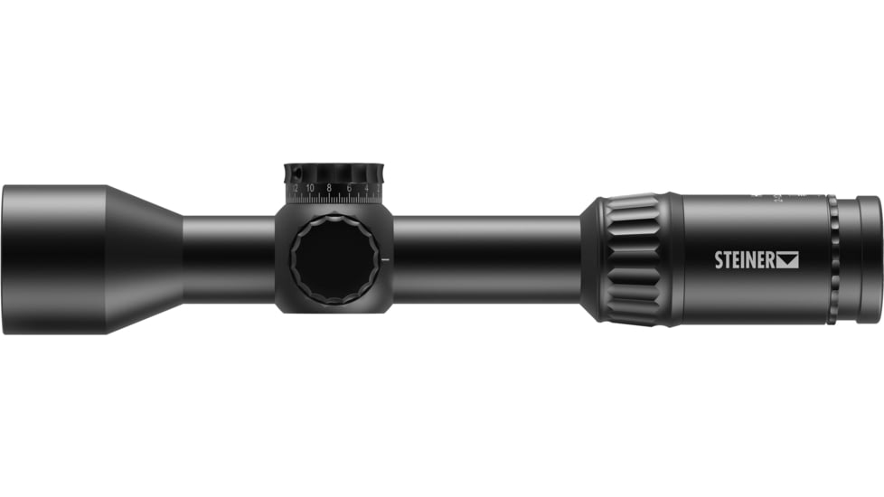 Steiner HX6 2-12x42mm Rifle Scope, 30mm, First Focal Plane, STR-MIL Reticle, Black, 8782