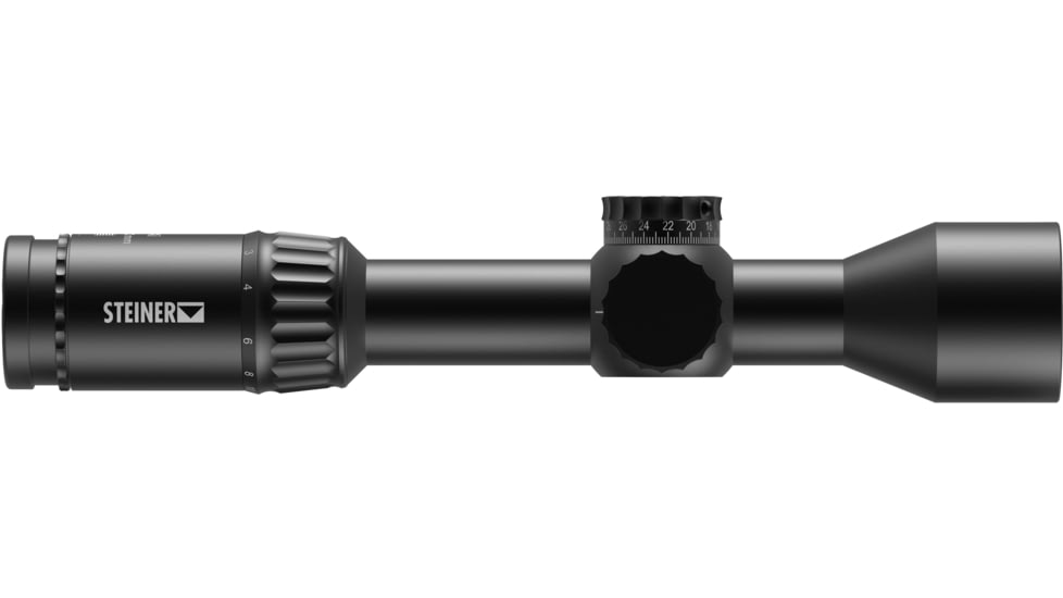 Steiner HX6 2-12x42mm Rifle Scope, 30mm, First Focal Plane, STR-MIL Reticle, Black, 8782
