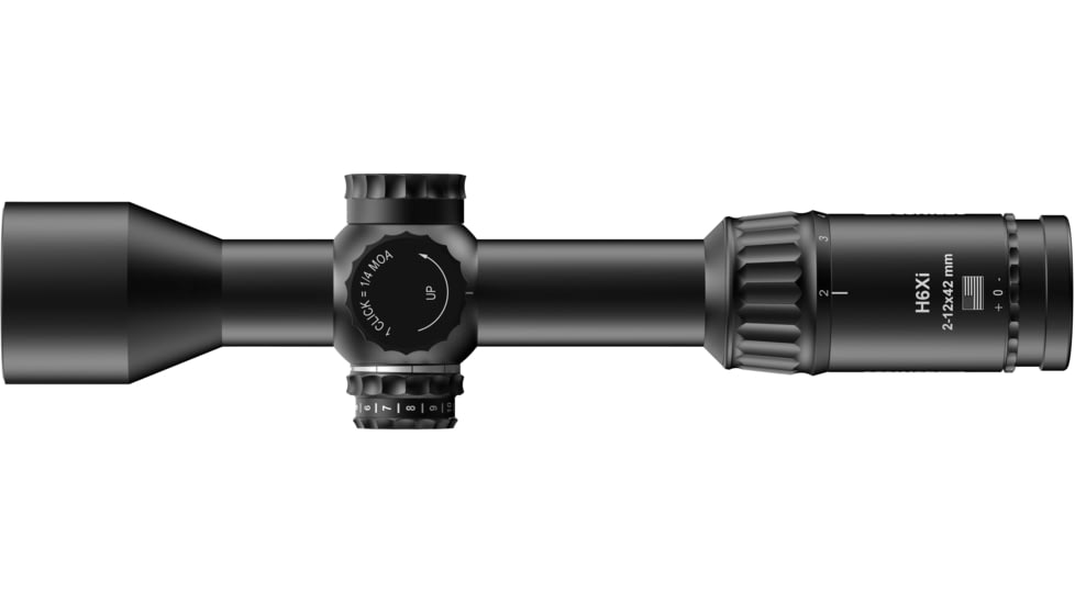 Steiner HX6 2-12x42mm Rifle Scope, 30mm, First Focal Plane, STR-MIL Reticle, Black, 8782