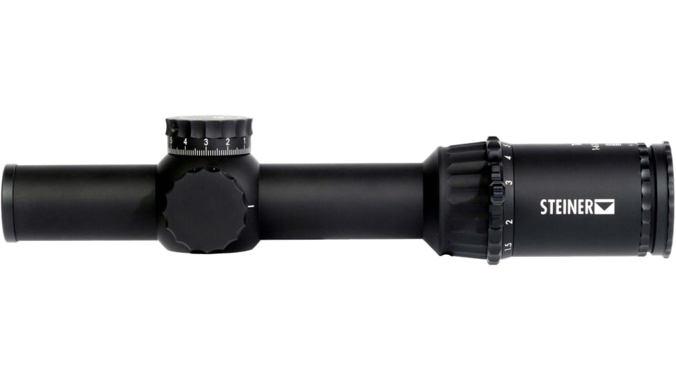 Steiner T6Xi 1-6x24mm Tactical Riflescope, 30mm, FFP, Illuminated KC-1 Reticle, Black, 5103