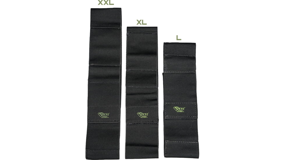 Sticky Holsters Belly Band Holster, Plush Elastic, Black, 2XL 43-65, SSB XXL 43-65