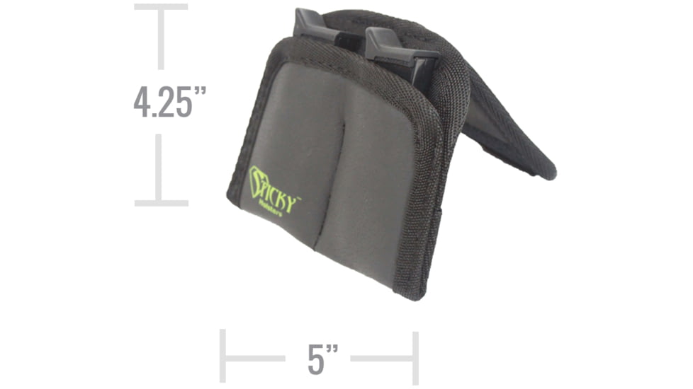 Sticky Holsters Dual Mini Mag Pouch, Black, Dual Mini Mag Pouch