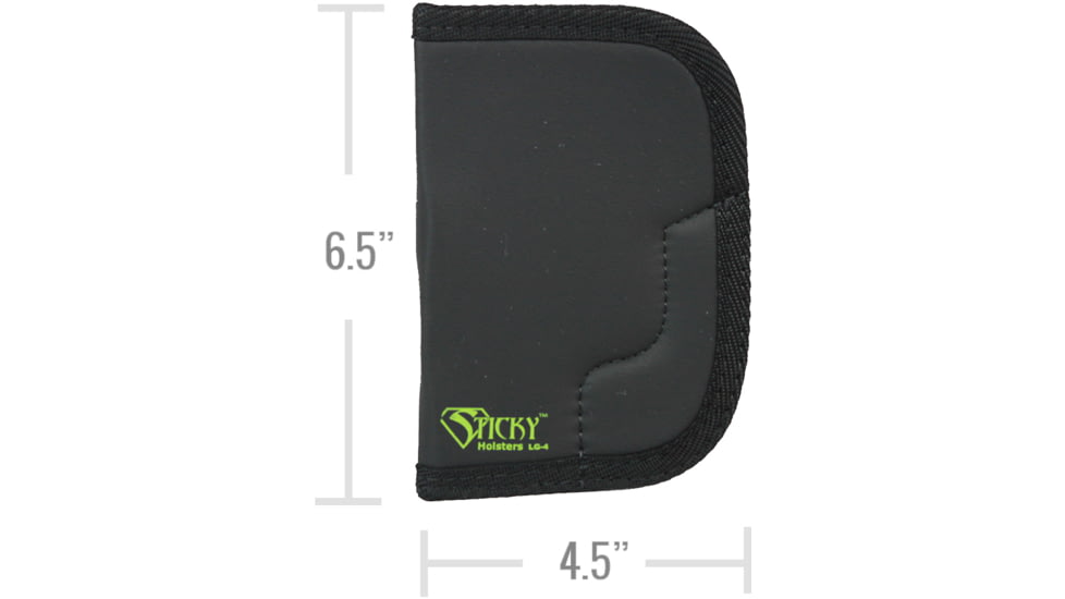 Sticky Holsters LG-4 Holster, S&amp;W 686, 3 inch Barrel, Ambidextrous, Black, Large, LG-4
