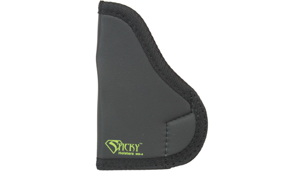 Sticky Holsters MD-4 Holster, Glock 43, S&amp;W Shield, SAI XDS, Walt. PPS, Moss Mc1, Ambidextrous, Black, Medium, MD-4