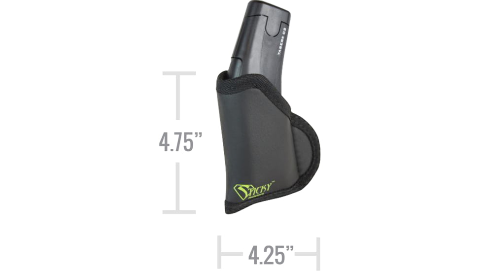 Sticky Holsters Taser Bolt/C2 IWB Holster For Taser Bolt, Ambidextrous, Black, TBFC2IWB