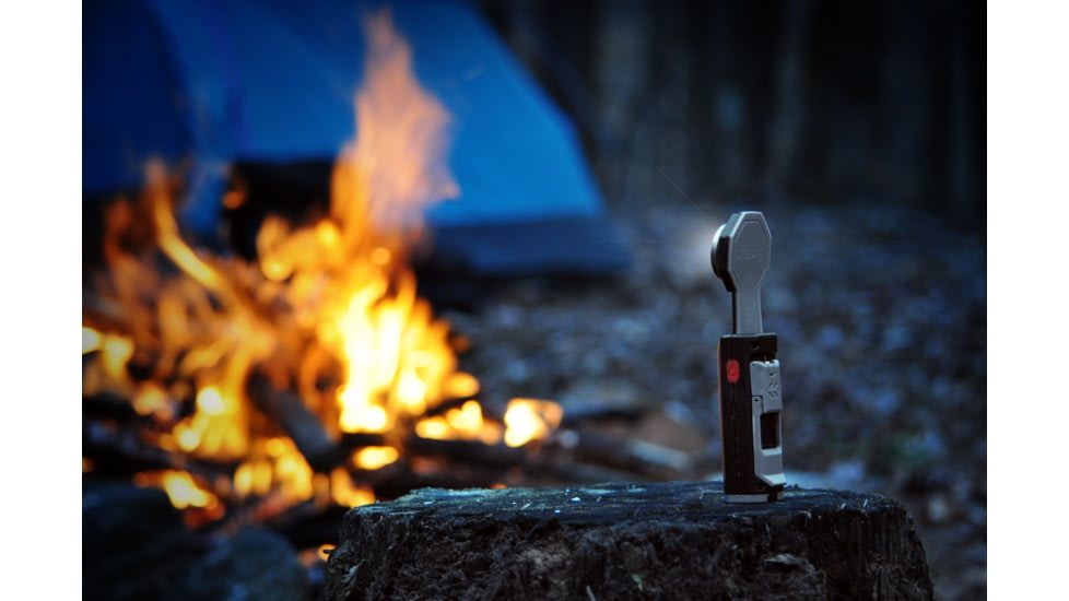 STKR Concepts FLEXIT 6.5 1x 18650 Lithium Rechargeable 1x CREE LED Pocket Light, 650 Lumens, Black/Grey, 00385