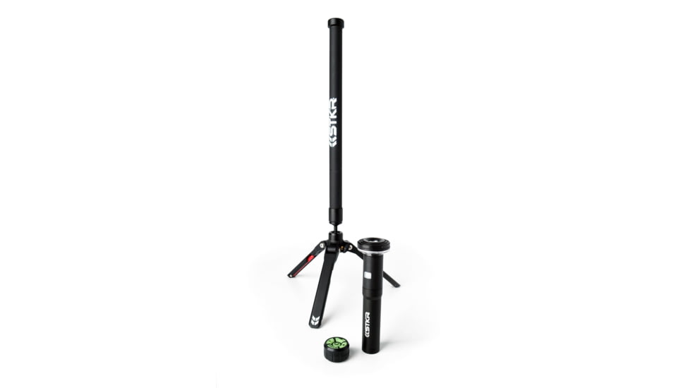 STKR Concepts Fli PRO Telescoping Canopy Light, 8 Foot Extention, Removable Flashlight, Black, 12679