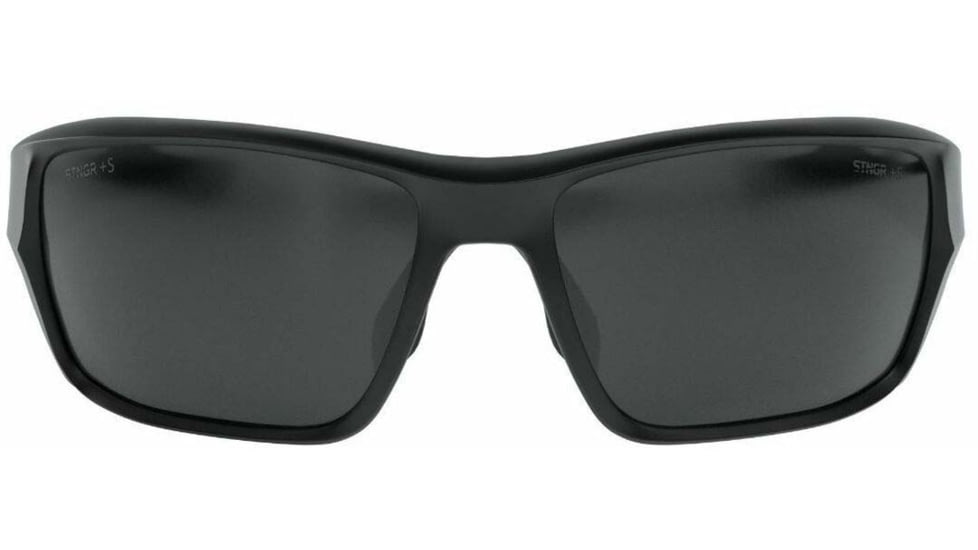 STNGR Alpine Ballistic Sunglasses, Matte Black/Smoke, Medium/Large, AB-RHXL-VD4N